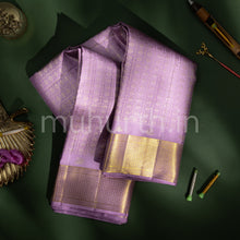 Load image into Gallery viewer, Kanjivaram Lavender Silk Saree
