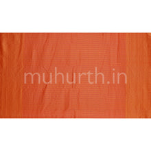 Load image into Gallery viewer, Kanjivaram Orange Silk Saree