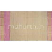 Load image into Gallery viewer, Kanjivaram Tissue Mustard Silk Saree with Pink