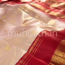 Load image into Gallery viewer, Pink Organza Tissue Kanjivaram Silk Saree with Maroon