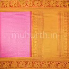 Load image into Gallery viewer, Kanjivaram Pink Silk Saree with Red