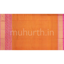Load image into Gallery viewer, Off-White Tissue Kanjivaram Silk Saree with Pink
