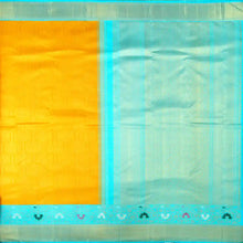 Load image into Gallery viewer, Mustard with Meenakari Light Ananda Kanjivaram Silk Saree