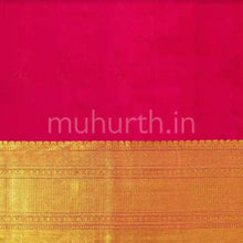 Load image into Gallery viewer, Kanjivaram Light Green Silk Saree with Rose