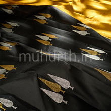Load image into Gallery viewer, Kanjivaram Black Silk Saree