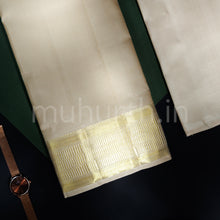 Load image into Gallery viewer, Premium Sandal Pure Silk Dhoti with Angavastram