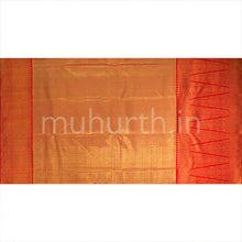 Load image into Gallery viewer, Kanjivaram Powder Blue Tissue Silk saree with Red
