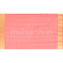 Load image into Gallery viewer, Kanjivaram Peach Silk Saree