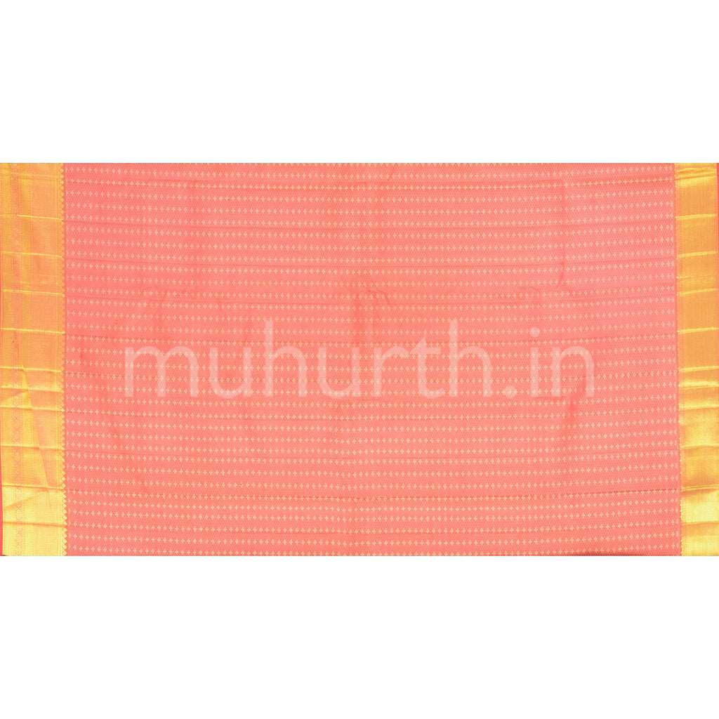 Sampanga Kanjivaram Silk Saree with Peach