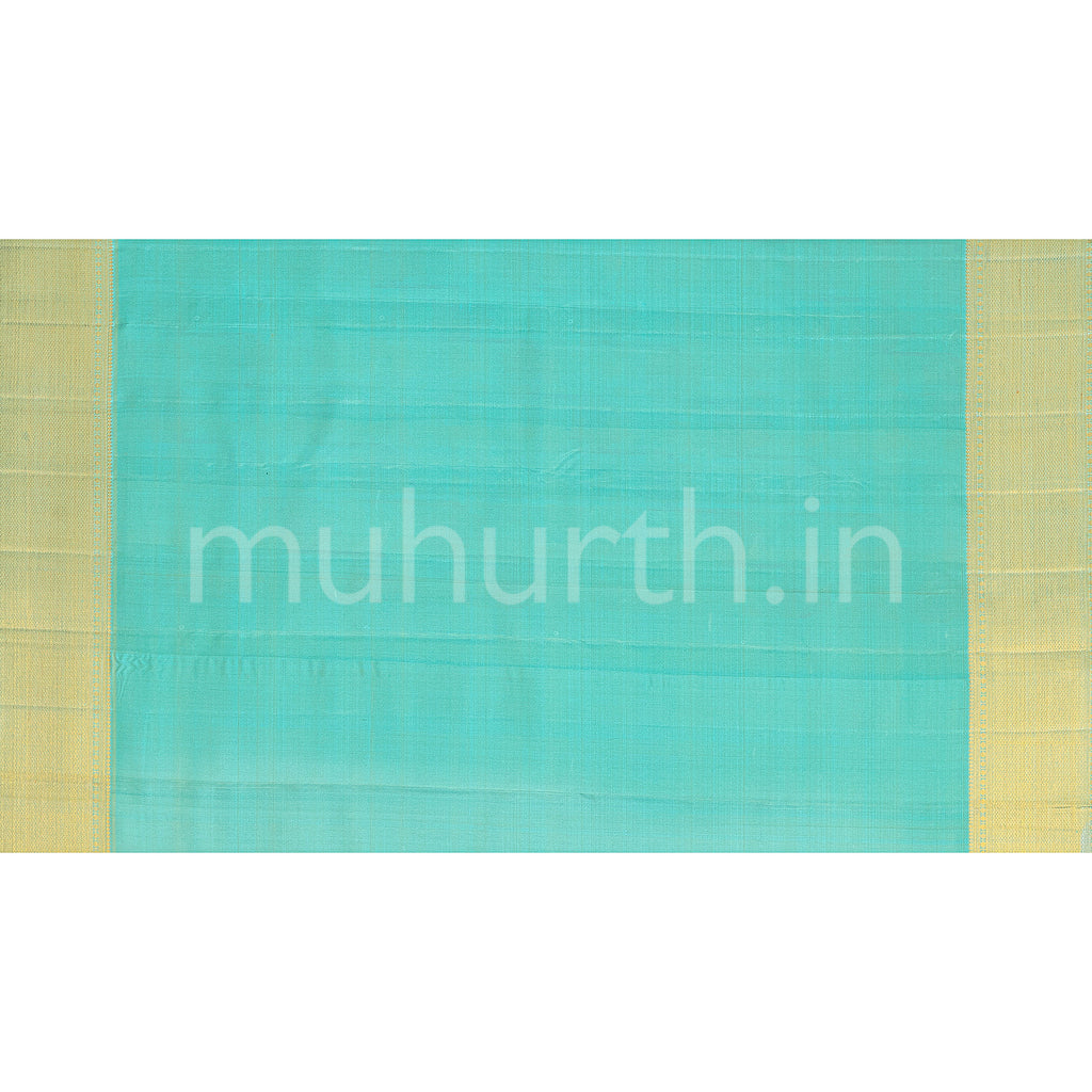 Sea Green Rangkat Kanjivaram Silk Saree