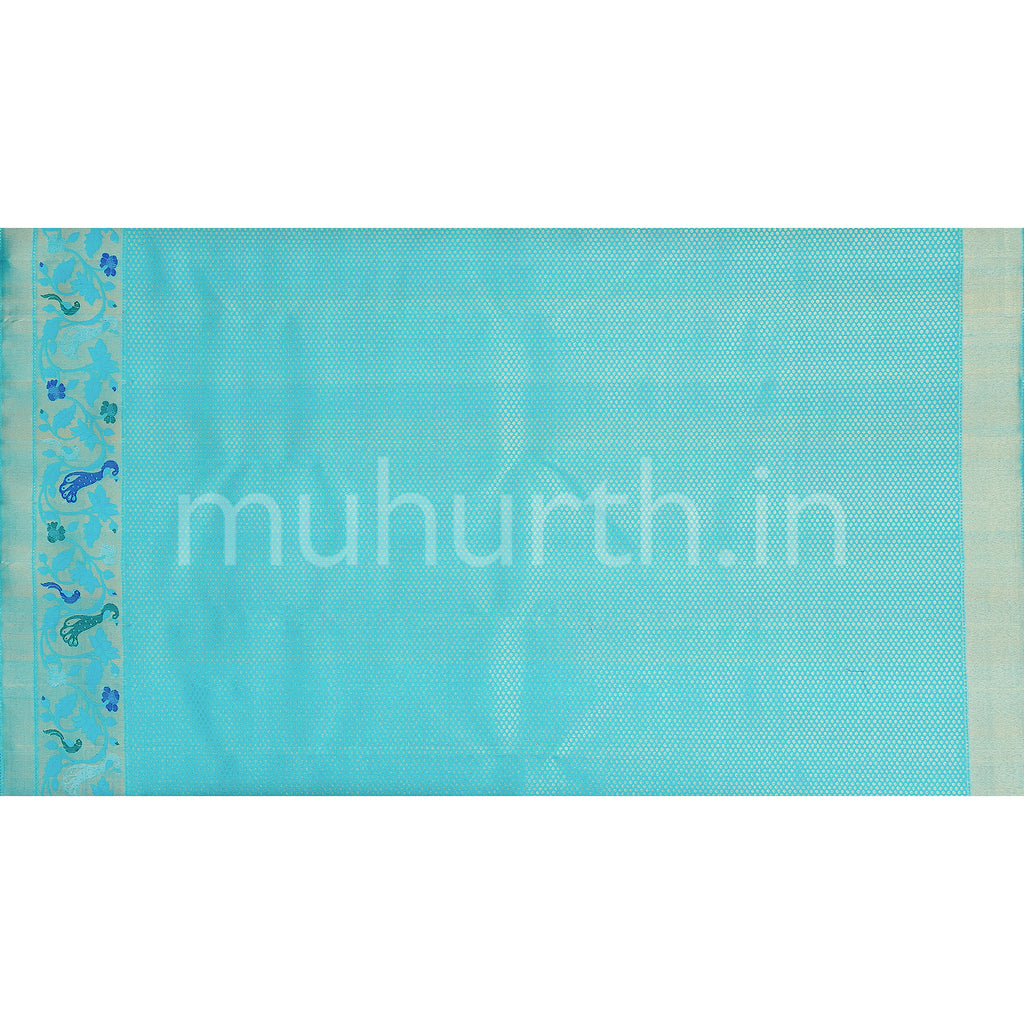 Violet Kanjivaram Silk Saree with Ananda