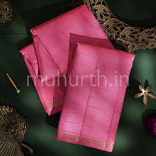 Load image into Gallery viewer, Pink Kanjivaram Silk Saree