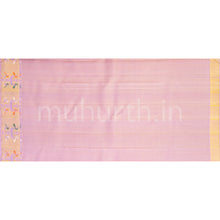 Load image into Gallery viewer, Dark Magenta Kanjivaram Silk Saree with Lavender