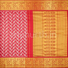 Load image into Gallery viewer, Kanjivaram Bright Red Silk Saree