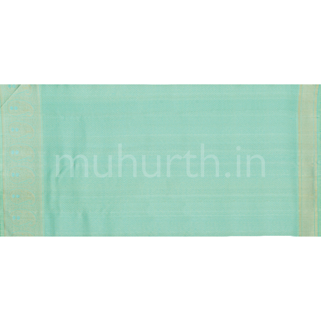 Sea Green Pure Rangkat Luxury Kanjivaram Silk Saree