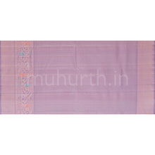 Load image into Gallery viewer, Rama Blue Meenakari Pure Kanjivaram Silk Saree with Lavender