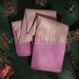 Baby Pink Pure Kanjivaram Silk Saree with Pink