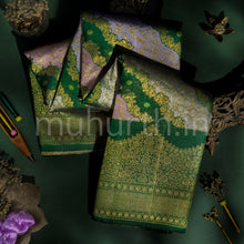 Load image into Gallery viewer, Green Luxury Rangkat Pure Kanjivaram Silk Saree