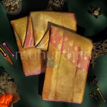 Load image into Gallery viewer, Orange Rangkat Tissue Luxury Kanjivaram Silk Saree