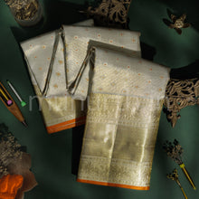 Load image into Gallery viewer, Off White Tissue Kanjivaram Silk Saree