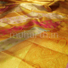Load image into Gallery viewer, Orange Rangkat Tissue Luxury Kanjivaram Silk Saree