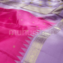 Load image into Gallery viewer, Rani Rose Pure Zari Kanjivaram Silk Saree with Lavender