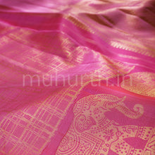 Load image into Gallery viewer, Pink Pure Kanjivaram Silk Saree   