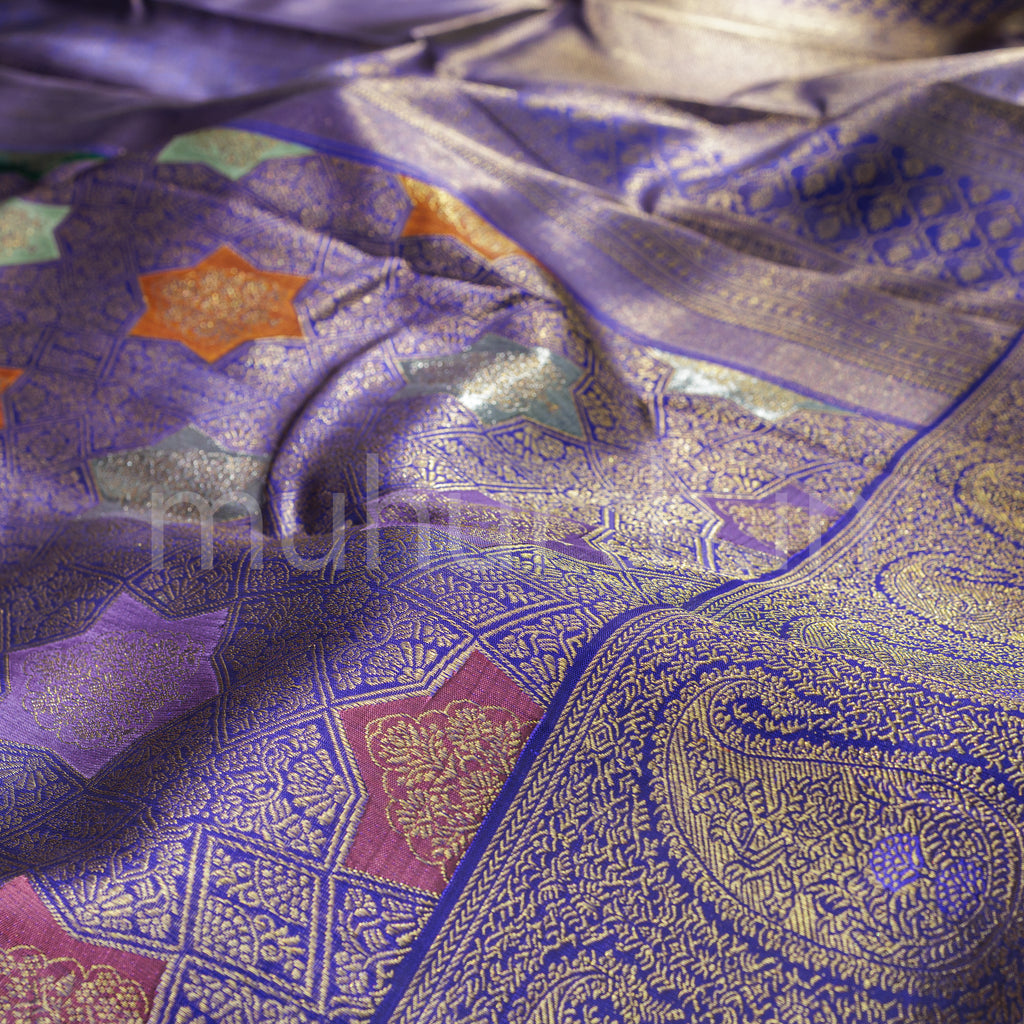 Vijaya Luxury Rangkat Kanjivaram Silk Saree