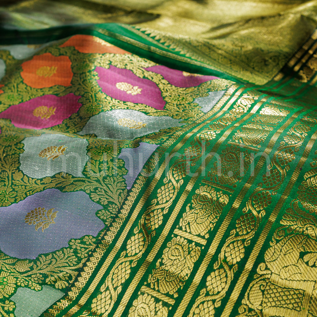 Green Luxury Rangkat Kanjivaram Silk Saree