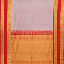 Load image into Gallery viewer, Pink Pure Kanjivaram Silk Saree with Bright Red