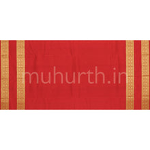 Load image into Gallery viewer, Pink Pure Kanjivaram Silk Saree with Bright Red