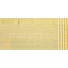 Load image into Gallery viewer, Magenta Pure Kanjivaram Silk Saree with Off -White Mustard Checks
