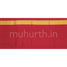 Load image into Gallery viewer, Black Pure Kanjivaram Silk Saree with Red Orange