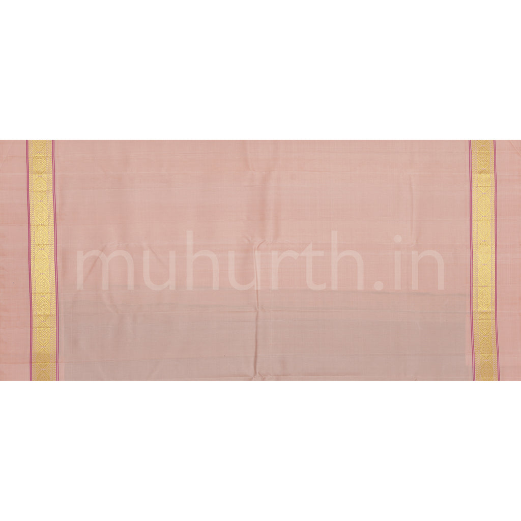 Green Pure Kanjivaram Silk Saree with Sandal