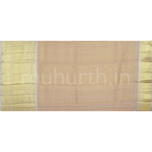 Load image into Gallery viewer, Light Brown Organza Tissue Kanjivaram Silk Saree