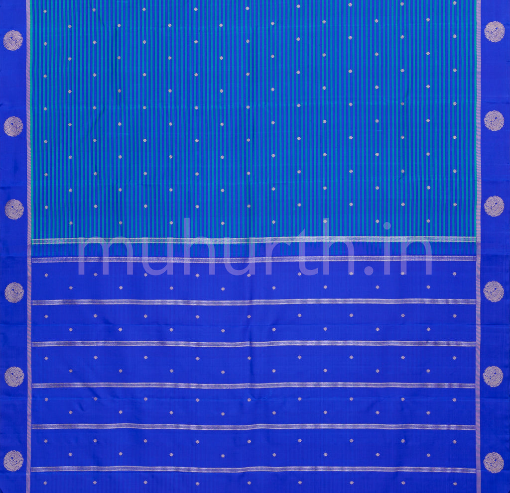 Violet Tiratchai Pure Zari Kanjivaram Silk Saree