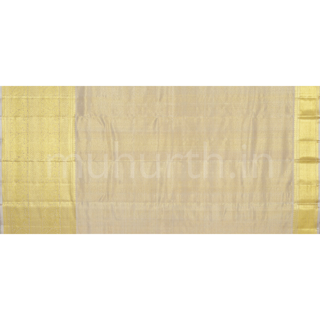 Light Mauve Organza Tissue Kanjivaram Silk Saree