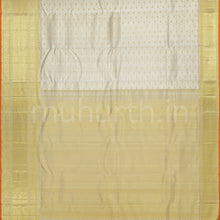 Load image into Gallery viewer, Off White Tissue Kanjivaram Silk Saree