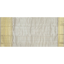 Load image into Gallery viewer, Golden Luxury Tissue Kanjivaram Silk Saree with Silver Grey