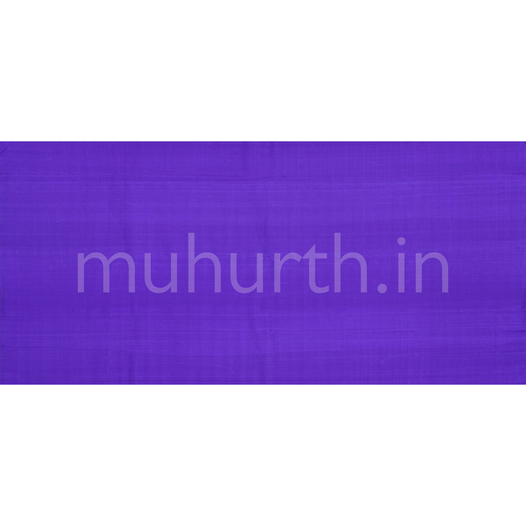 Violet Pure Kanjivaram Silk Saree
