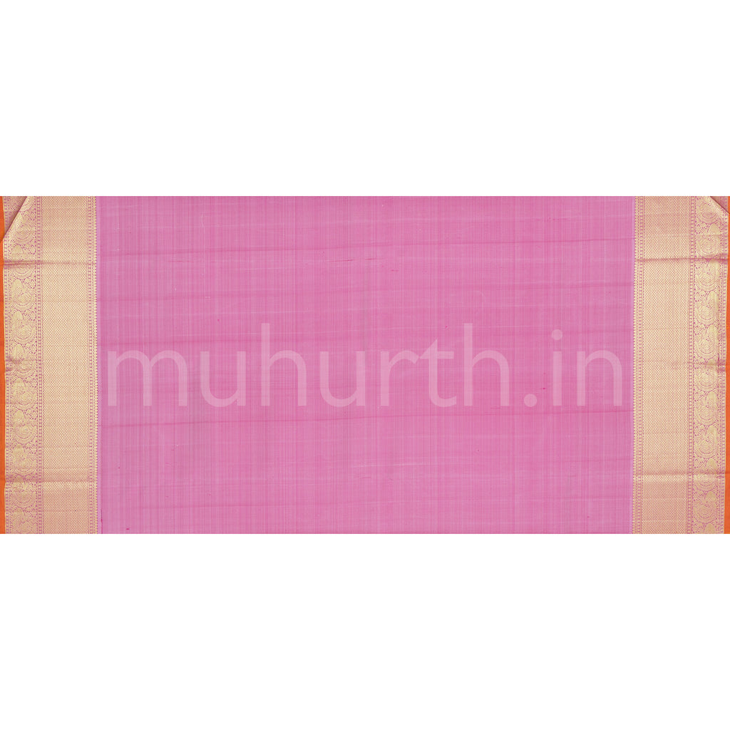 Pink Bridal Meenakari Kanjivaram Silk Saree   