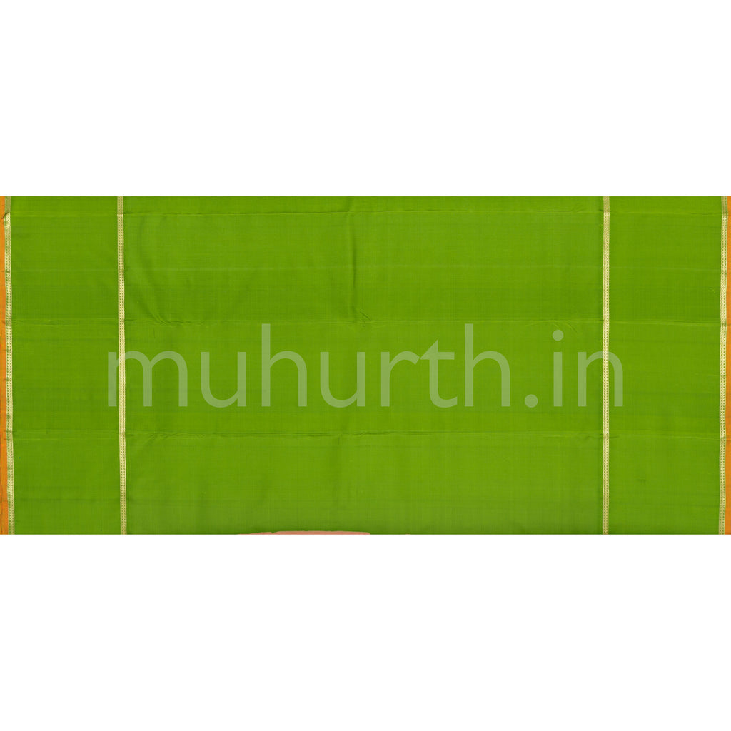 Brinjal Purple Pure Zari Kanjivaram Silk Saree with Sampanga