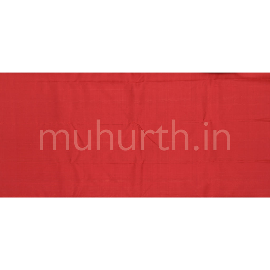 Bright Red Pure Zari Tissue Kanjivaram Silk Saree