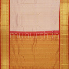 Load image into Gallery viewer, Light Pink Pure Kanjivaram Silk Saree with Bright Red