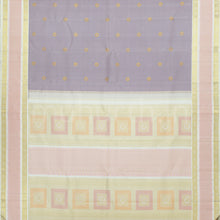Load image into Gallery viewer, Light Lavender Pure Kanjivaram Silk Saree with Off-White