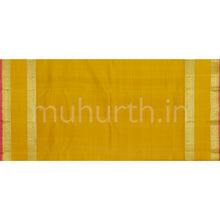 Load image into Gallery viewer, Lilac Elaichi Checks Pure Zari Kanjivaram Silk Saree with Golden Mustard