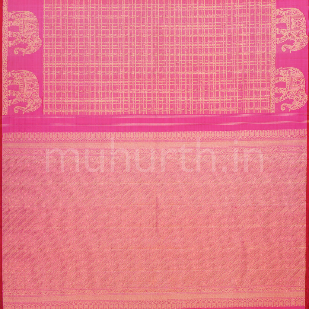 Pink Pure Kanjivaram Silk Saree   