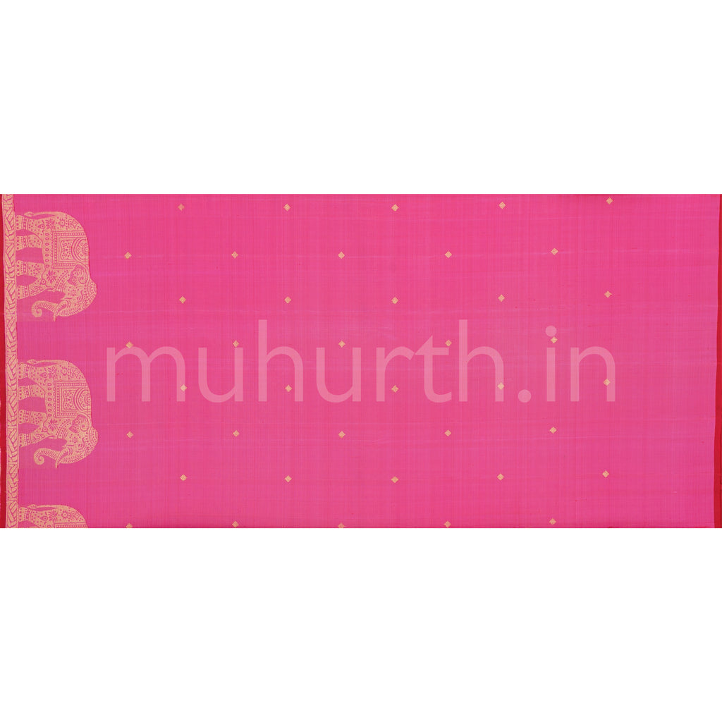 Pink Pure Kanjivaram Silk Saree   