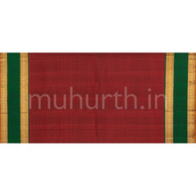 Load image into Gallery viewer, Mango Yellow Pure Zari Kanjivaram Silk Saree with Green