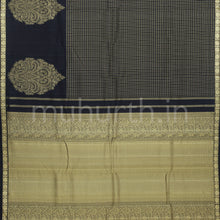 Load image into Gallery viewer, Black Pure Kanjivaram Silk Saree
